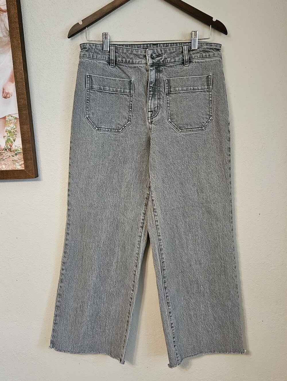 Sanctuary Marine Front Patch Pocket Jeans Cropped Sz 30